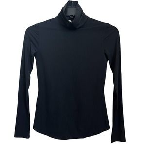 Lita by Ciara NWT Recycled Nylon Turtleneck Top Long Slv Black Stretchy Sz S
